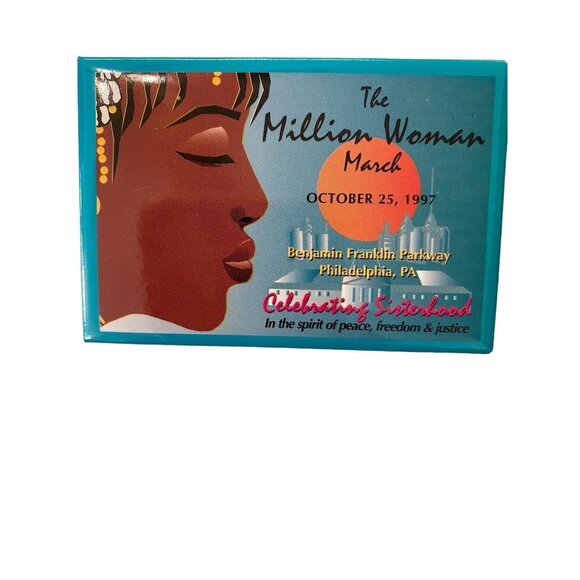 The Million Woman March October 25 1997 Philadelphia Pinback Button Celebrating - Picture 6 of 13